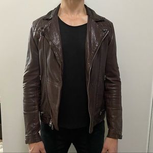 All Saints Men’s Leather Jacket